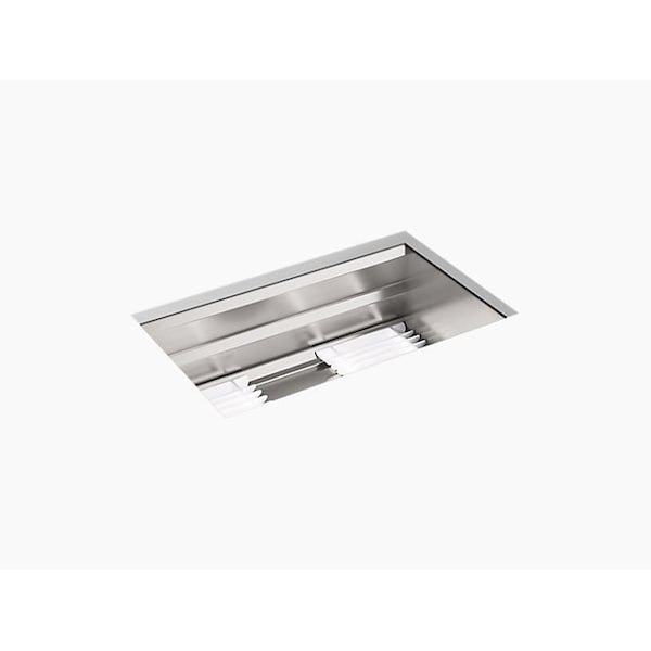 Prolific 29x17-3/4x10-15/16 Undermnt Sgl-Bwl Kitchen Sink W/ Acssrs